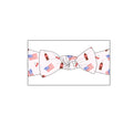Red, White & Bow Headband (PLEASE read description)