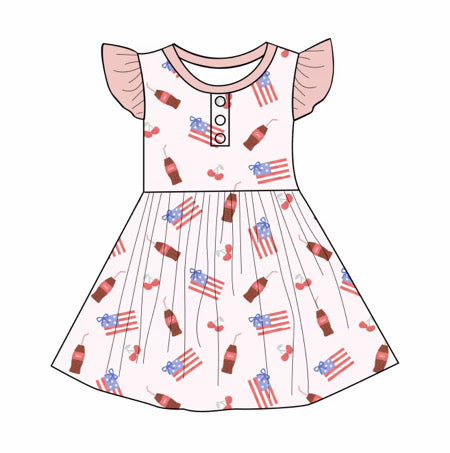 Red, White & Bows Twirl Dress! (Please read full description)