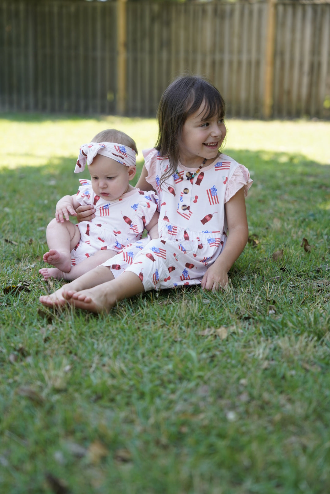 Red, White & Bows Twirl Dress