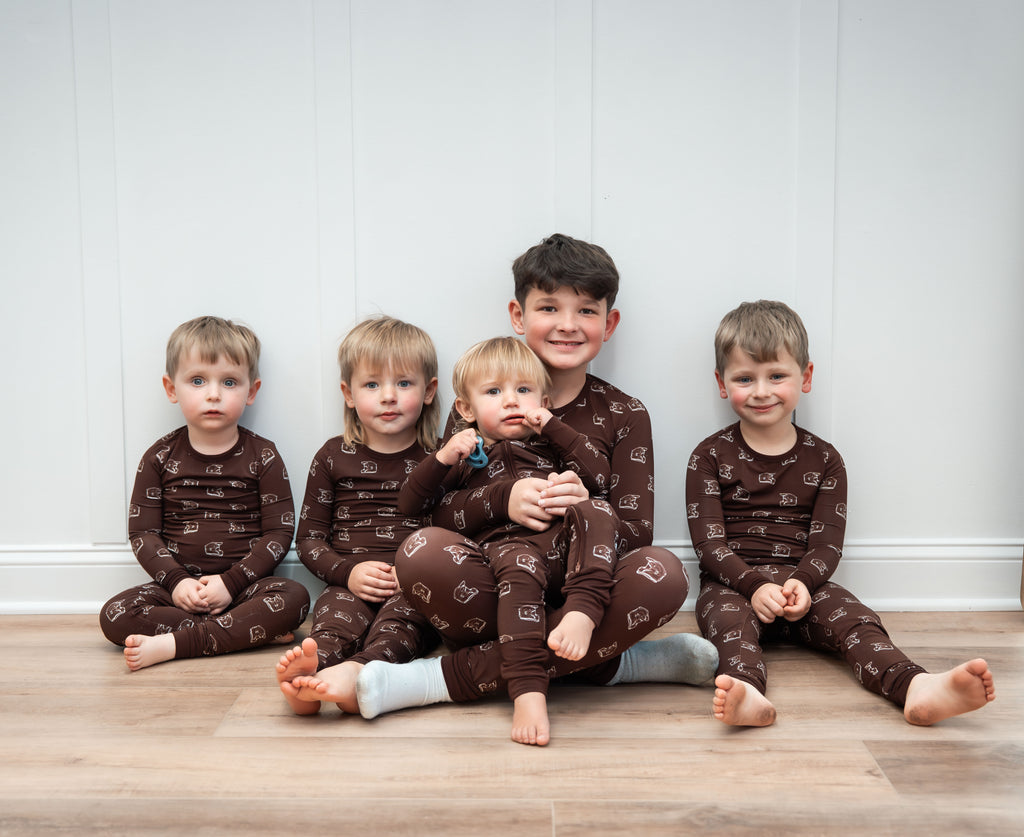 Brown Helmets PJ set