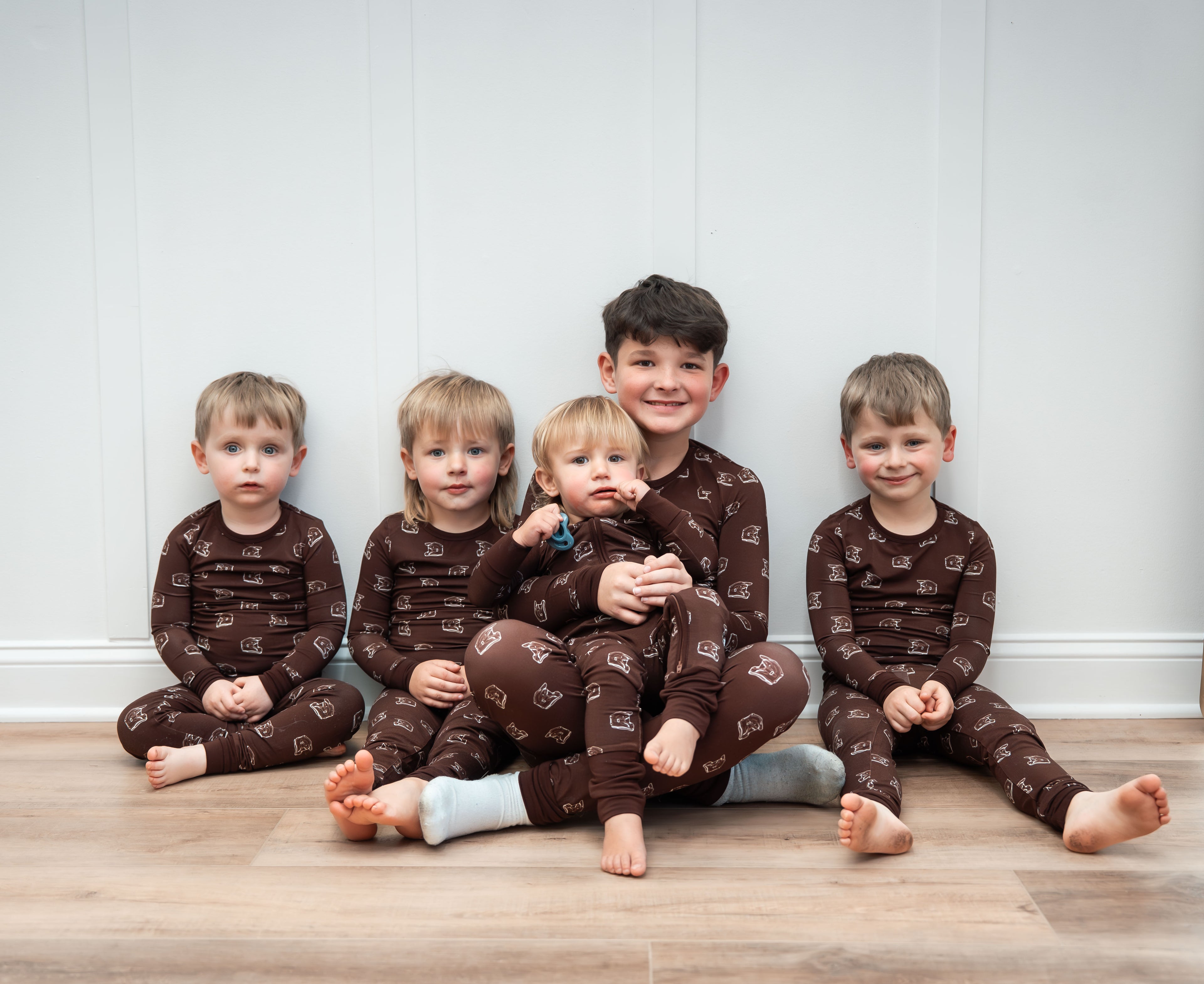 Brown Helmets PJ set