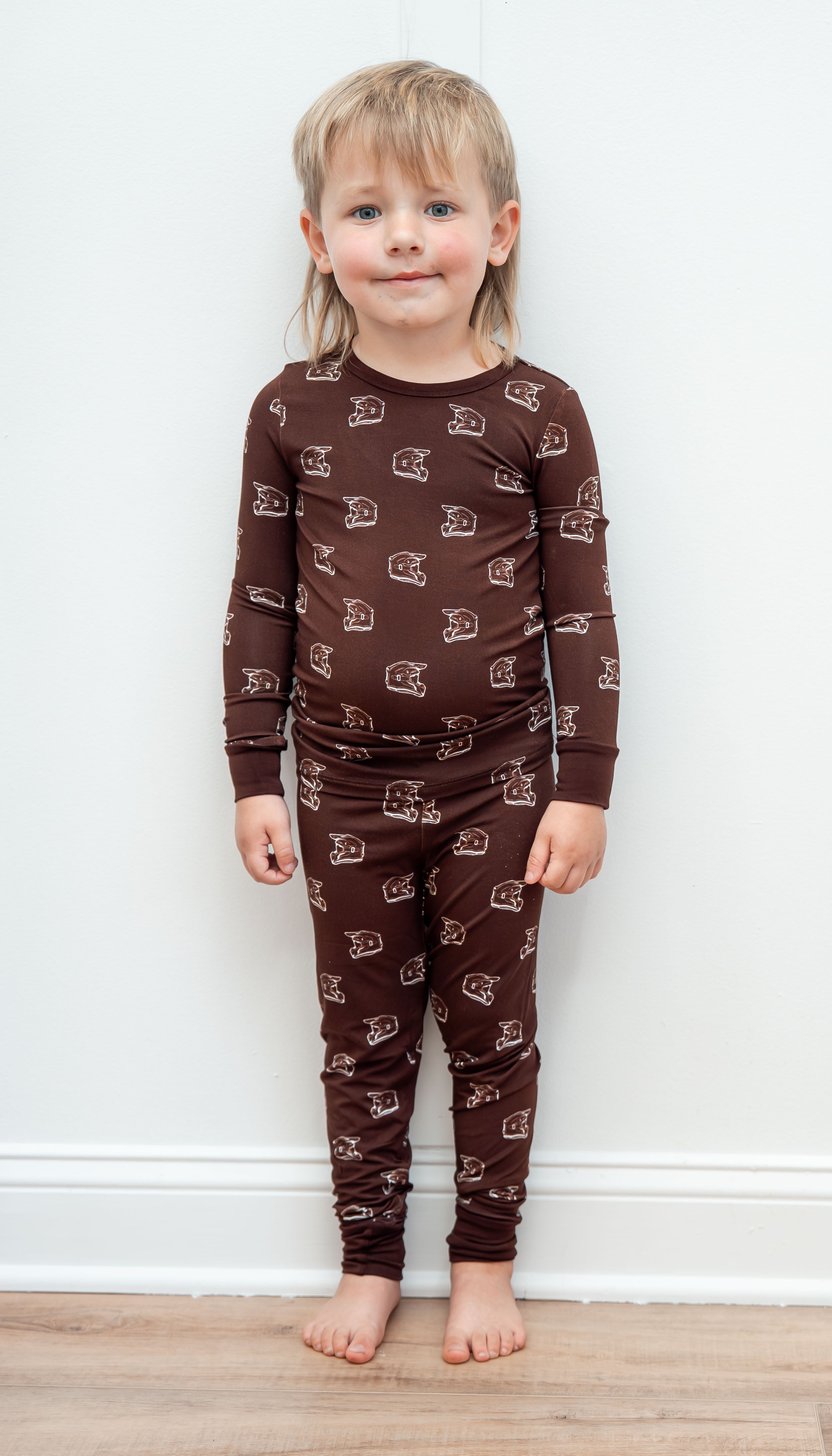 Brown Helmets PJ set