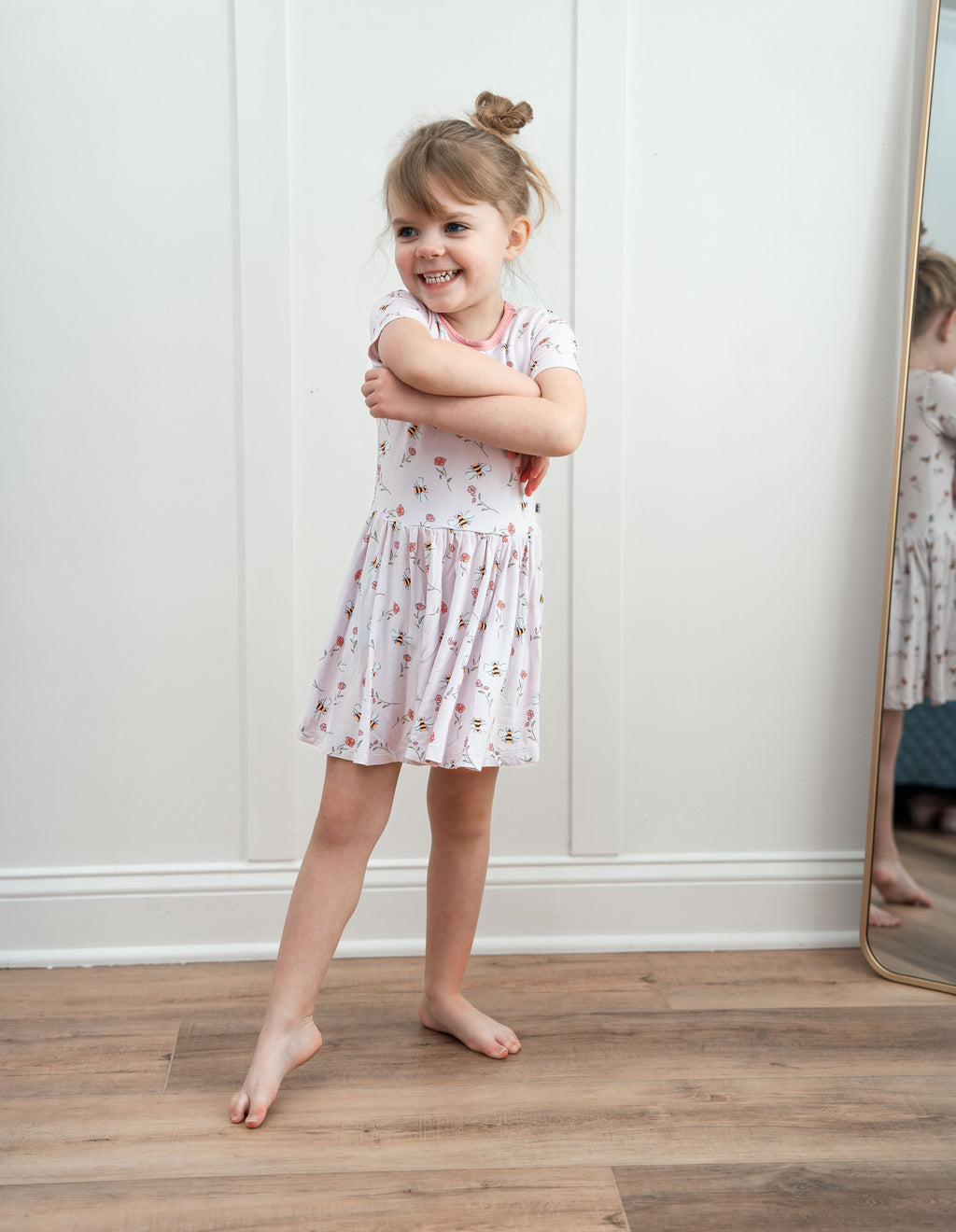 Spring Twirl Dress & Tulle Skirt Set