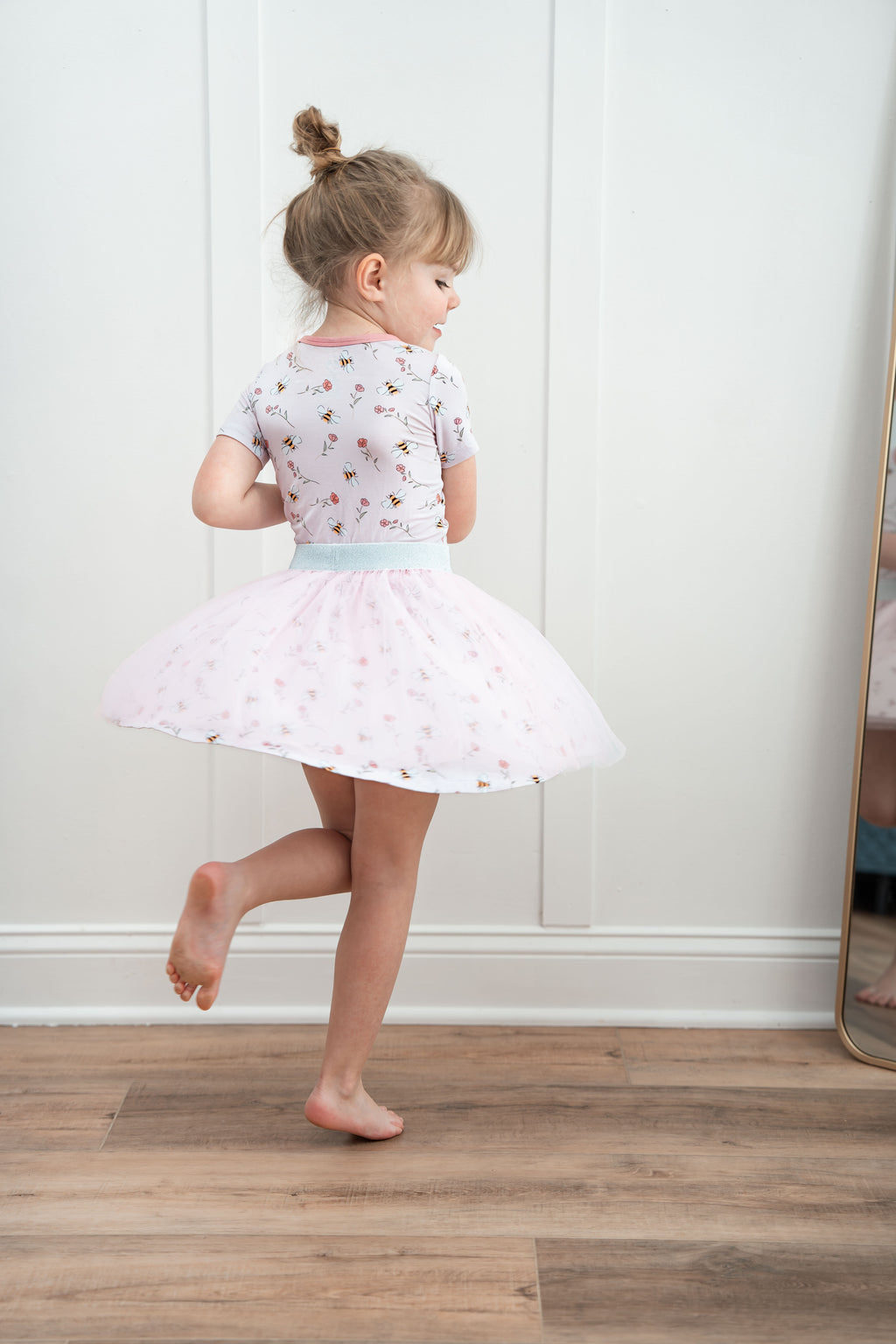 Spring Twirl Dress & Tulle Skirt Set