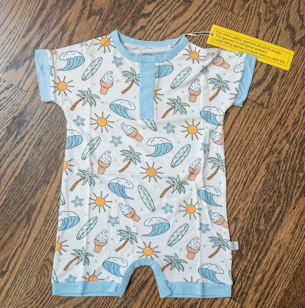 Beach Bum ~Shorty Romper