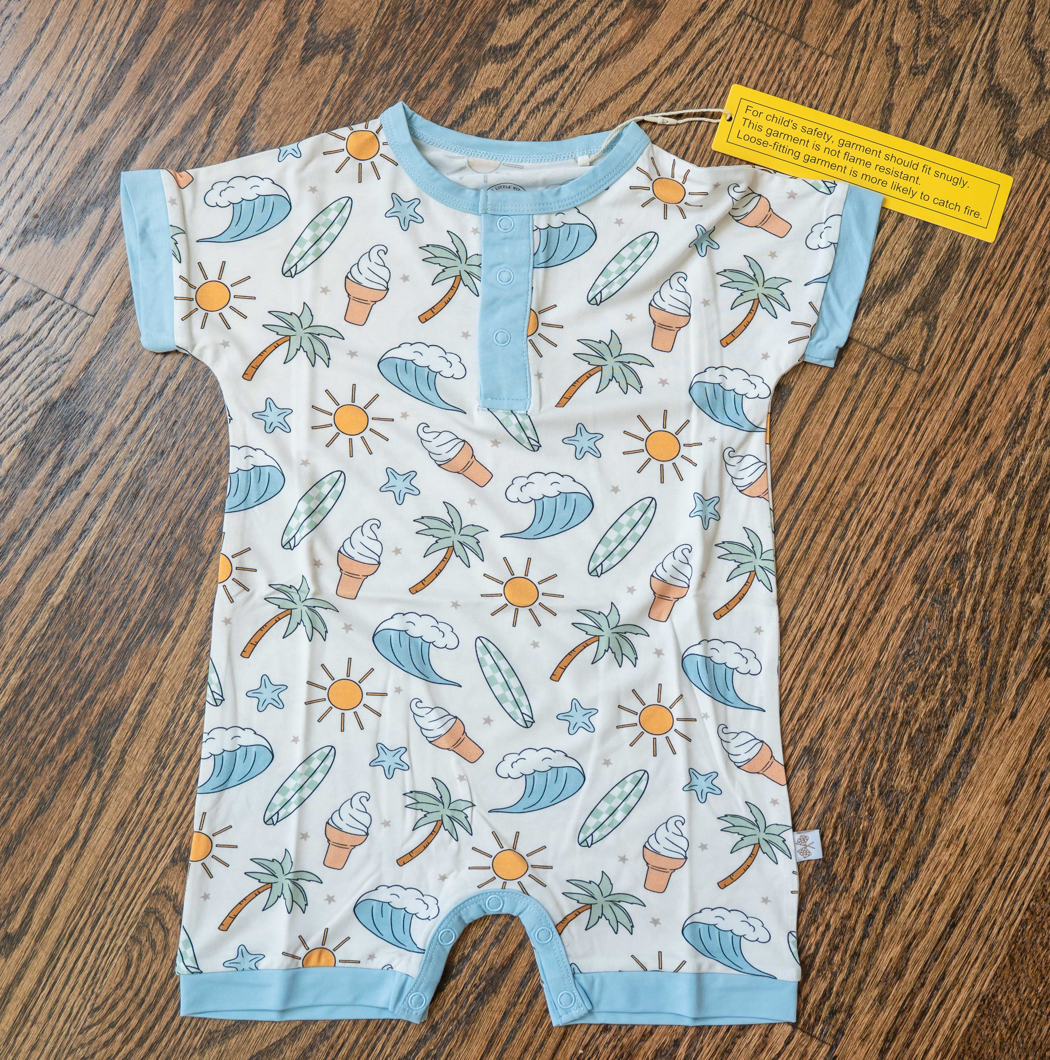 Beach Bum ~Shorty Romper