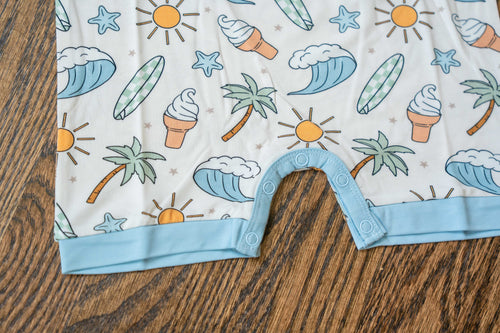 Beach Bum ~Shorty Romper