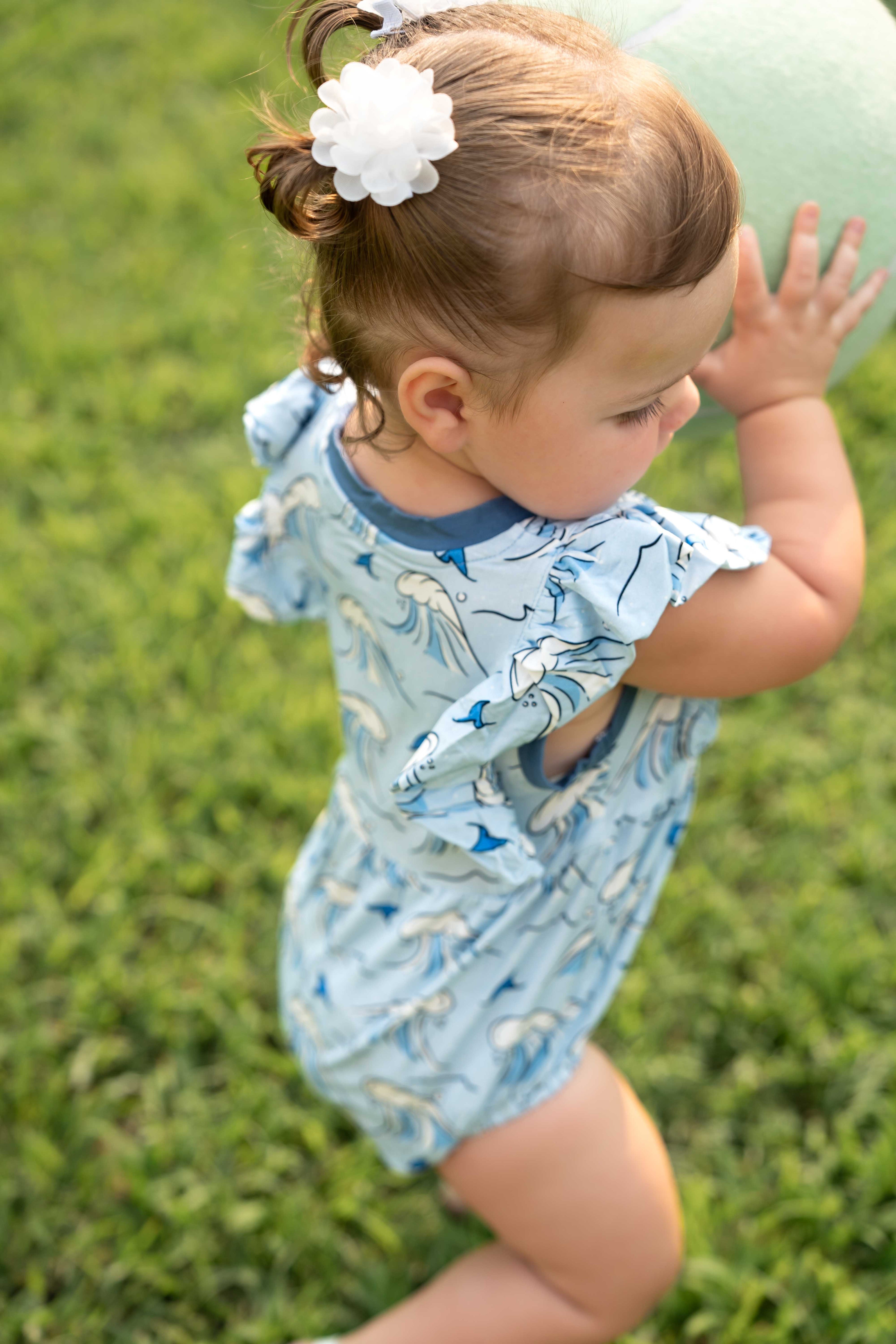 Shark Fins ~Bubble Romper
