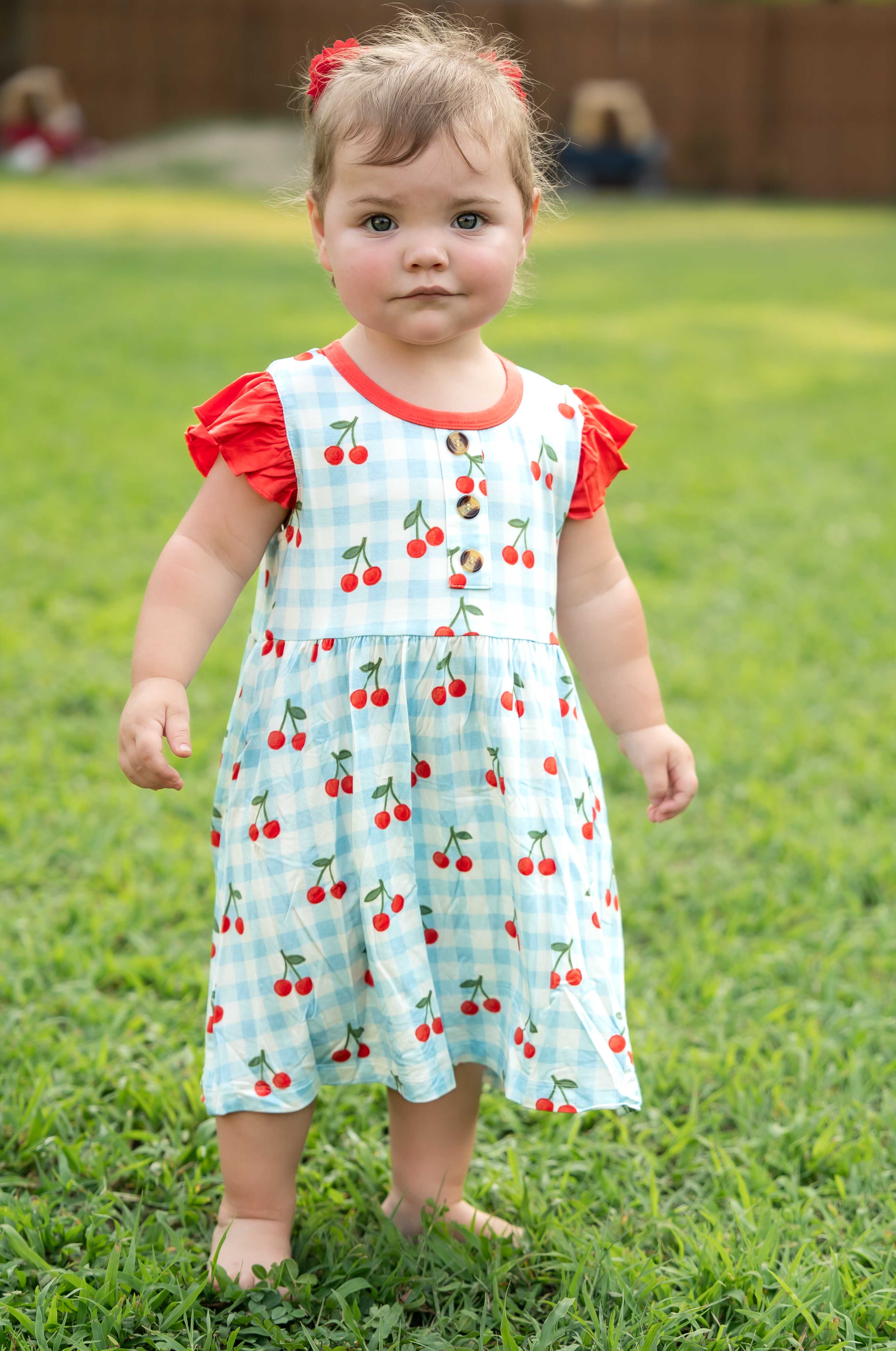 Cherry Picnic ~Twirl Dress