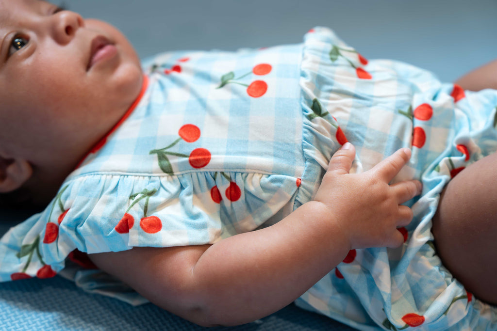 Cherry Picnic ~Bubble Romper