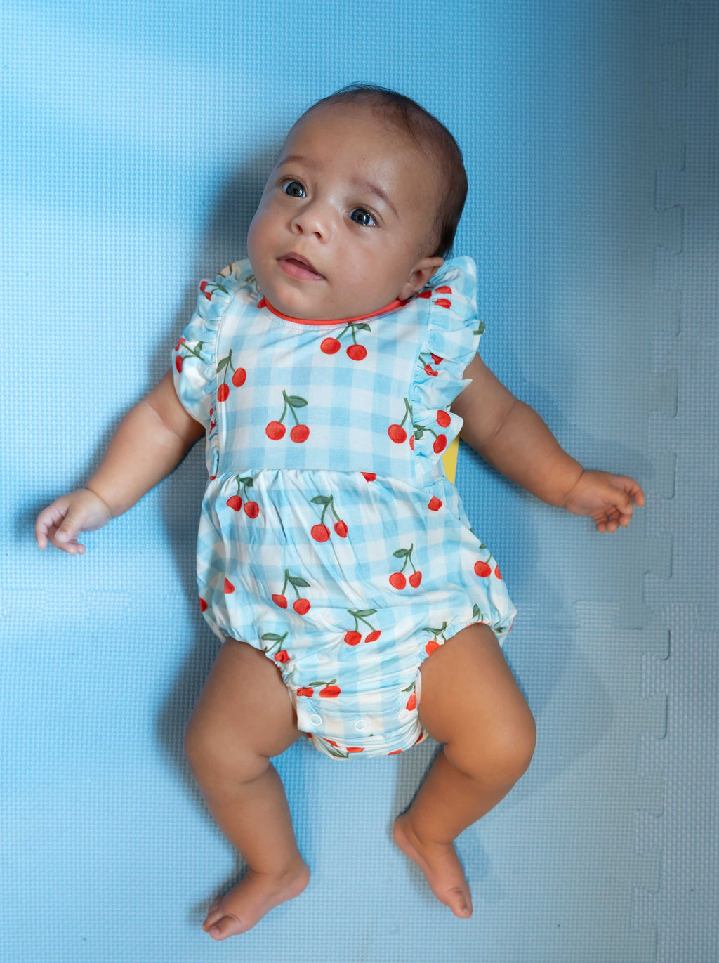 Cherry Picnic ~Bubble Romper