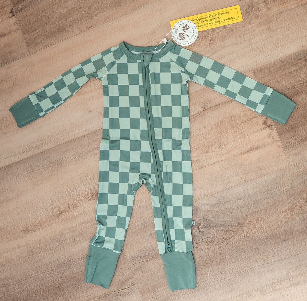 Green Checkered - Zippy