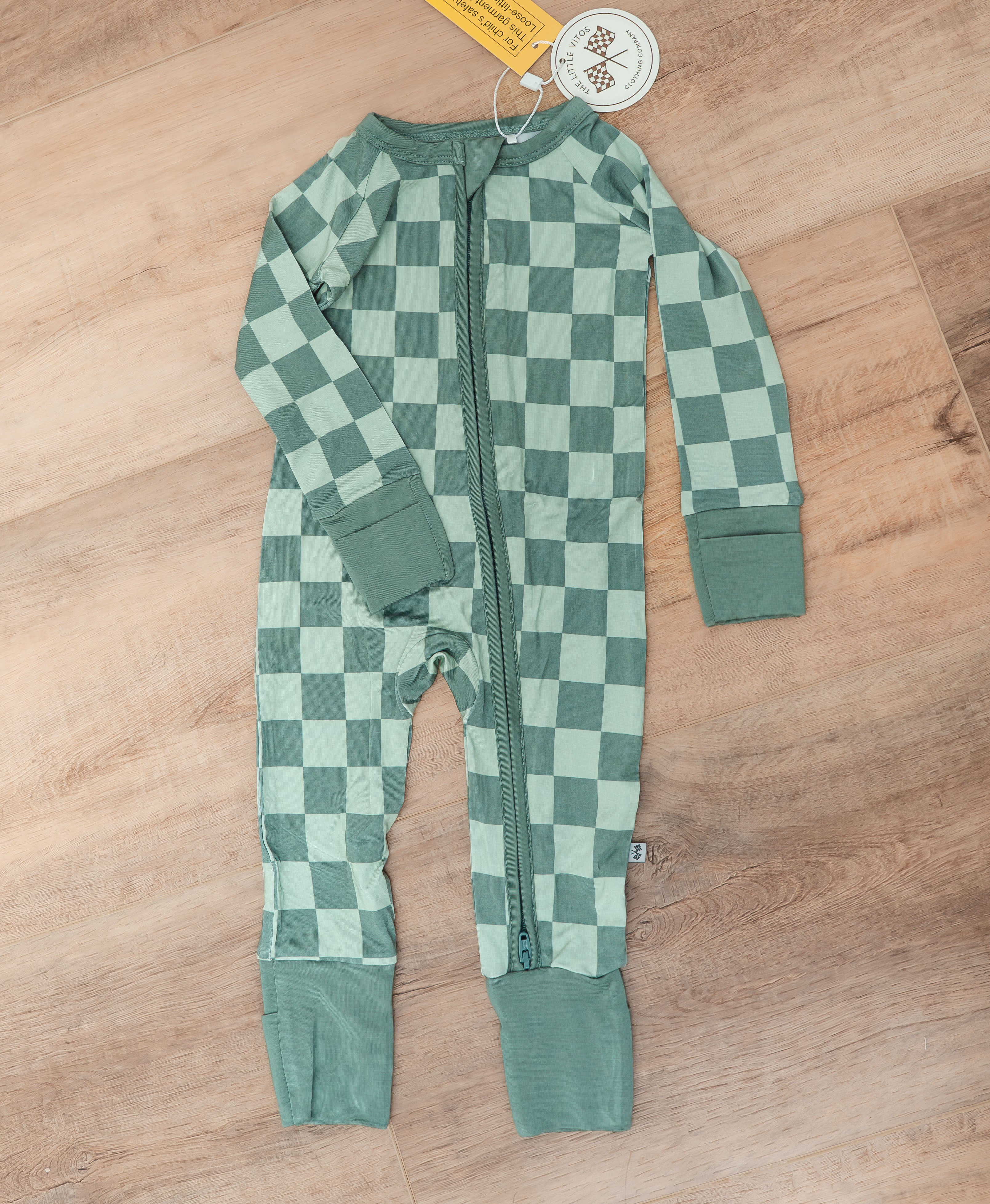 Green Checkered - Zippy
