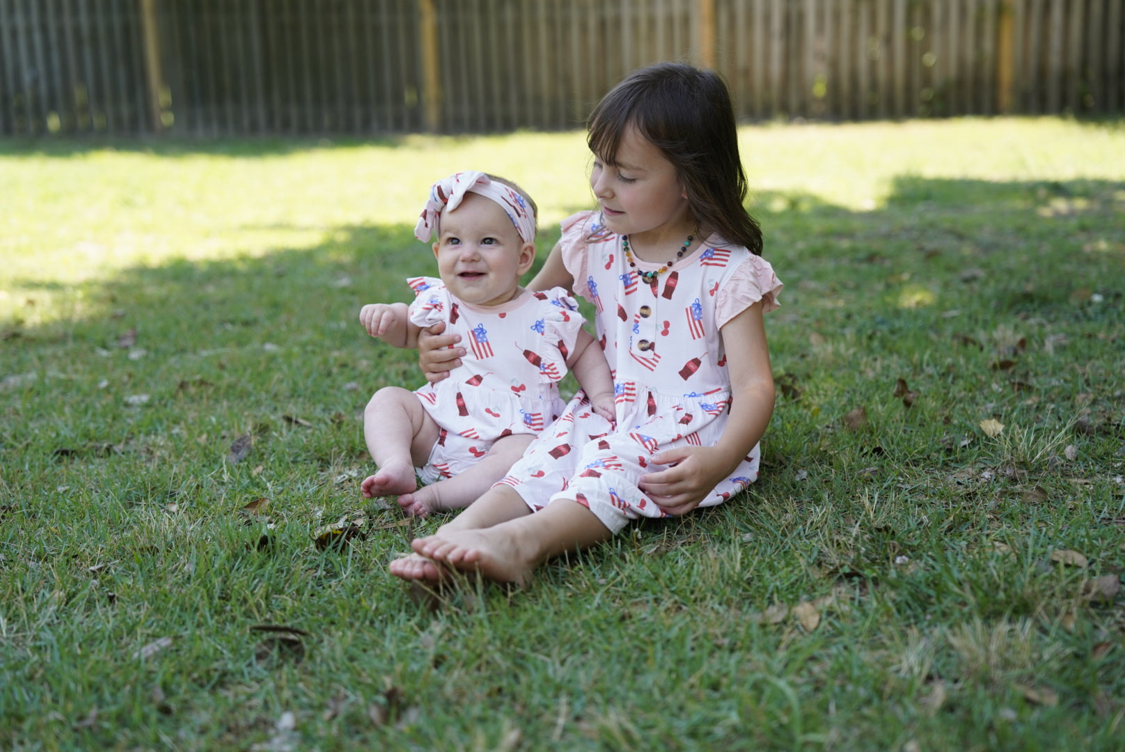 Red, White & Bows ~Bubble Romper